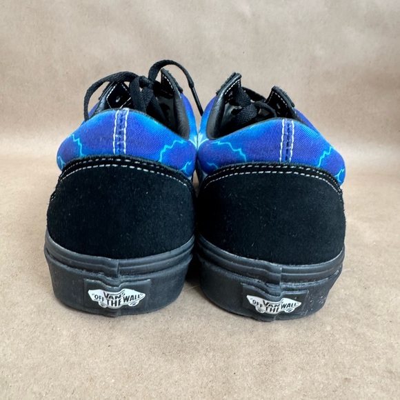 Vans Old Skool Blue and Black Suede Lightning Low Top Sneakers. Men’s US 10 - Picture 4 of 6